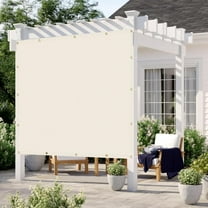 LOVE STORY 6' x 10' Sun Shade Cloth with Grommets 95% UV Protection Pergola Shade Cover for Outdoor, Cream