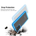 thumbnail image 5 of Sturdy Clear Case for Samsung Galaxy A02S 5G / Galaxy A03S 5G, Tekcoo Full Body Heavy Duty Protection Tempered Glass Screen Protector Shockproof Rugged Case Cover -Black, 5 of 11