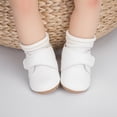 thumbnail image 6 of Splozh Baby Girl Tennis Shoes Baby Solid Color Shoes for Boys Girls Casual Shoes Non Slip Soft Sole Comfortable Baby Shoes White,US 4.5, 6 of 6