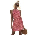 thumbnail image 2 of KRE Prime Women Printed Grecian Neck Mini Dress, 2 of 12