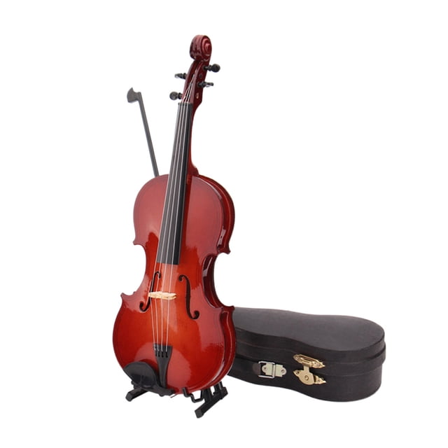 CIMAXIC 1 Set Musical Instrument Model Violin Craft Desktop Decoration Photography Props,3.15"X1.18"X0.98"