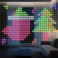 thumbnail image 5 of 400 LED Smart Curtain Lights, 6.56ft x 6.56ft Dynamic Pattern DIY Fairy String Lights with APP and Remote, RGB Wall Lights for Indoor Bedroom Backdrop Decor, 5 of 7