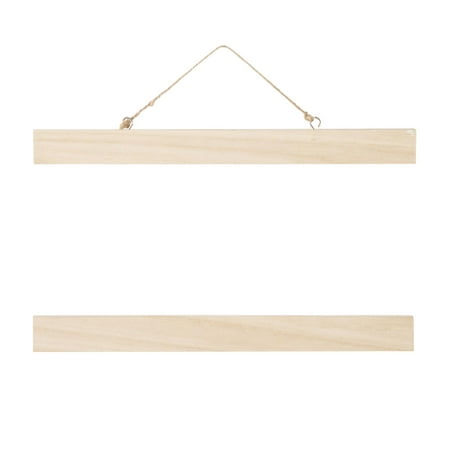 Wooden Poster Hangers: 11 x 1 inches, Makes 2