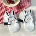 thumbnail image 2 of Fuzzy Socks for Women Warm Fluffy Socks Winter Slipper Socks Soft Cute Rabbit Animal Socks Gifts, 2 of 3
