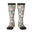 thumbnail image 2 of Picia Women Crew Soft Moisture-wicking Socks Rose Flowers Pattern Design Cotton Socks, One Size fit All, 2 of 9