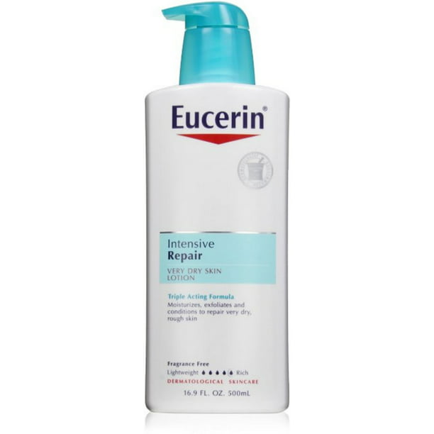 Eucerin Plus Dry Skin Therapy Intensive Repair Lotion 16.90 oz (Pack of 2) - Walmart.com