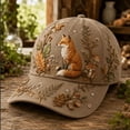 thumbnail image 6 of 2026 Garden Morning Baseball Cap, Lightweight Breathable Print Cap, Forest Creature Floral Decor Baseball Hat for Outdoor Gardening Rabbit, 6 of 8