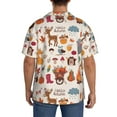 thumbnail image 5 of Disketp Men's Hawaiian Hello Autumn Print Shirts Button Down Holiday Beach Shirts-XX-Large, 5 of 7