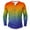 Multicolor#02, variant on LODIENY Men's Henley Shirts Classic Casual Tie Dye Gradient Print Basic Workout Tee Shirts Big and Tall Regular Fit Long Sleeve Cotton Button Ombre T Shirts Multicolor#19 L