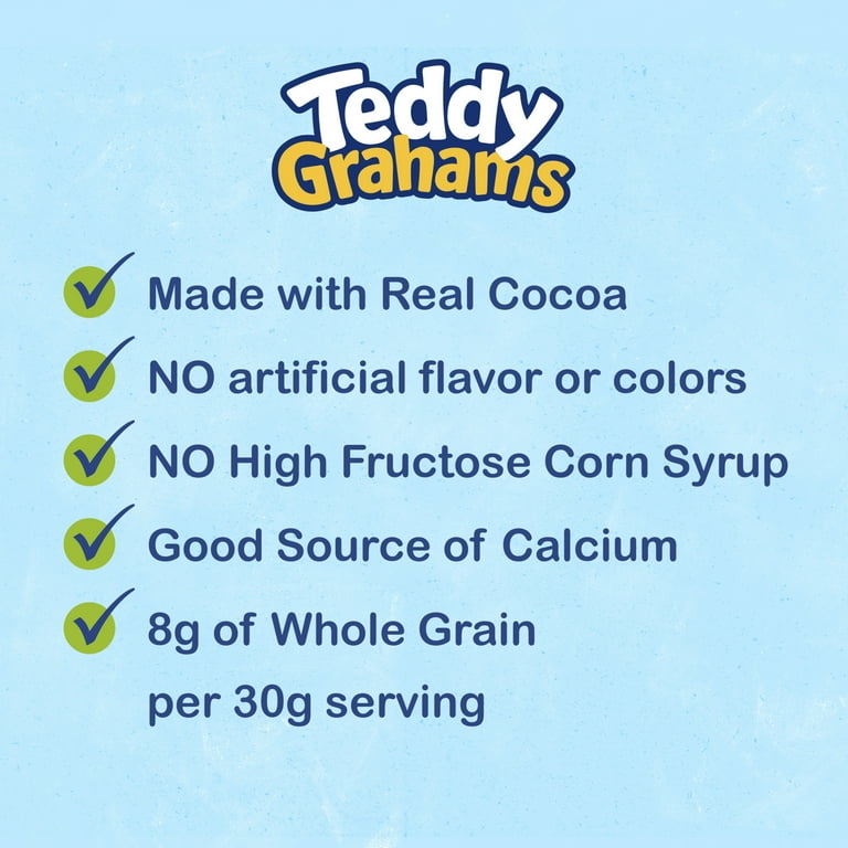 Teddy Grahams Healthy Chocolate Graham Cracker Snacks, 10 oz
