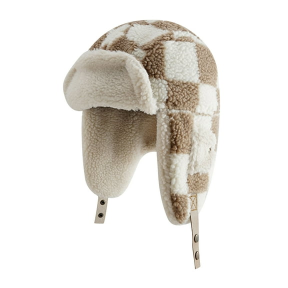 Jgppe Trapper Hats for Women Men with Ear Flaps Winter Warm Windproof Fuzzy Snow Ski Hat