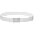 thumbnail image 4 of Falari 2-Pack Canvas Web Belt Fully Adjustable Cut to Fit Golf Belt Flip Top Silver Buckle - Black & White, 4 of 7