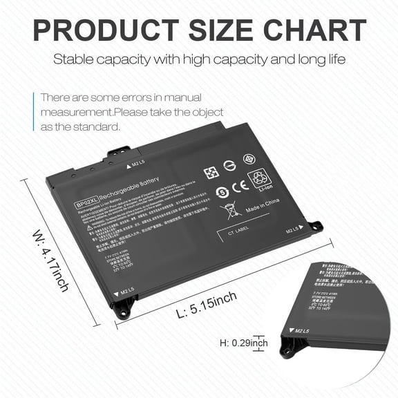 BP02XL TPN-Q175 Battery For HP Pavilion 15-AU BP02041XL 849909-850 849569-541