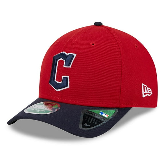 Men's New Era Red/Black Cleveland Guardians Replica 9FORTY Adjustable Hat