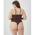 thumbnail image 3 of Maidenform Multiway Tummy Control Shapewear Thong Bodysuit, Built-in Balconette Bra Just Brown L Women's, 3 of 10