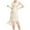 Beige, variant on ZQUUVOU Women's 1920S Beaded Short Sleeve V Neck Flapper Dress Fringed Party Cocktail Dresses Beige,2XL