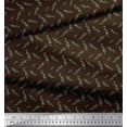 thumbnail image 3 of Soimoi Brown Cotton Duck Fabric Leaves Leaves Fabric Prints By Yard 42 Inch Wide, 3 of 3
