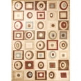 thumbnail image 3 of Concord Global 60237 7 ft. 10 in. x 10 ft. 10 in. Soho Round & Squares - Black, 3 of 5