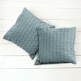 thumbnail image 6 of Ambesonne Damask Throw Pillow Cover 2 Pack, Vibrant Foliage, 24", Night Blue Cream, 6 of 7