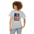thumbnail image 3 of Patriotic Chainsaw USA Flag T-shirt - ID: 2103, 3 of 7