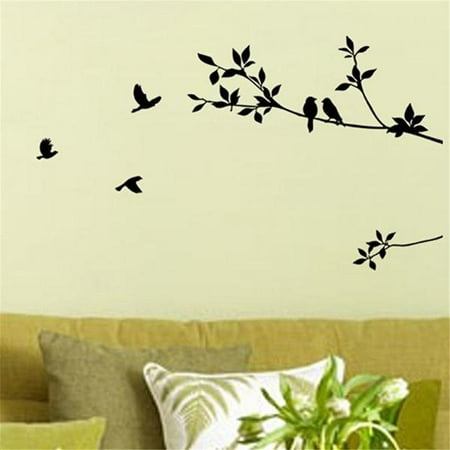 - Picniva Birds Flying Tree Branches Wall Sticker Vinyl Art Decal Mural Home Decor