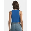 thumbnail image 6 of Women's Sleeveless Crew Neck Tank Top, Slim Fit Racerback Shirt for Summer, 6 of 6