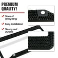 thumbnail image 4 of 2 Sets Black Rhinestone Bling Glitter Crystal Shiny Stainless Steel Car License Plate Frame, 4 of 9
