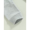 thumbnail image 6 of Kids Boys Girls Short Sleeve Round Neck Letters Print Tops Drawstring Jogger Pants Casual Outfits, 6 of 7