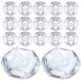 thumbnail image 4 of CIMAXIC 50pcs Clear Crystal Button Adorable Shirt Button Simple Sweater Fasteners Delicate Sewing Buttons Coat Button Accessory for Man Woman Baby DIY (White),0.39"X0.39"X0.39", 4 of 4