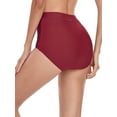 thumbnail image 4 of RELLECIGA Bas de Bikini Froncé Taille Haute pour Femmes, 4 of 6