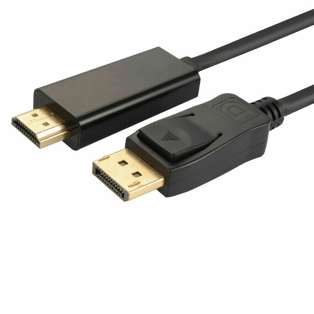 DP to HDMI Cable Gold Plated DisplayPort to HDMI Cable 1080p Full HD for PCs to HDTV Projector with HDMI Port Monitor Kaybles DP-HDMI-6FT 6 ft 