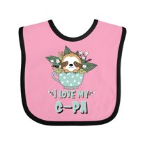 Inktastic Teacup Raccoon I Love My G-pa Boys or Girls Baby Bib