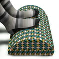 thumbnail image 3 of Retro Foot Rest, Illustration of Abstract Wavy Line Pattern Curvy Shapes Colorful Graphic, Non-Slip Backing Adjustable Ergonomic Memory Foam Leg Support for Office, Multicolor, by Ambesonne, 3 of 5