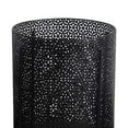 thumbnail image 2 of Saltoro Sherpi Metal Planters with Floral Hexagon Cut Out Design, Set of 3, Black, 2 of 5