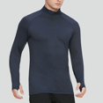thumbnail image 4 of YAYUBA Men's T-Shirts Cotton Neck Thermal Shirts Long Sleeve Pullover Underwear Shirts Base Layer Thermal Tops, 4 of 7