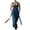 Blue, variant on Men's Baggy Denim Overalls Bib Wide Leg Jeans with Utility Pockets Stretch Dungarees for Daily Wear Streetwear Hip Hop Skateboard Fall