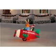thumbnail image 2 of Airblown Christmas Light Animated Reindeer in Airplane Scene 6.1 ft, 2 of 5