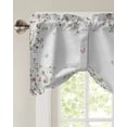 thumbnail image 2 of Butterflies Flowers Leaves Kitchen Curtains Balcony Adjustable Roman Blinds Small Short Curtain for Living Room, 2 of 6