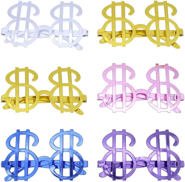 Dollar Sign Sunglasses,12 Pack Party Glasses Party Favors Photobooth