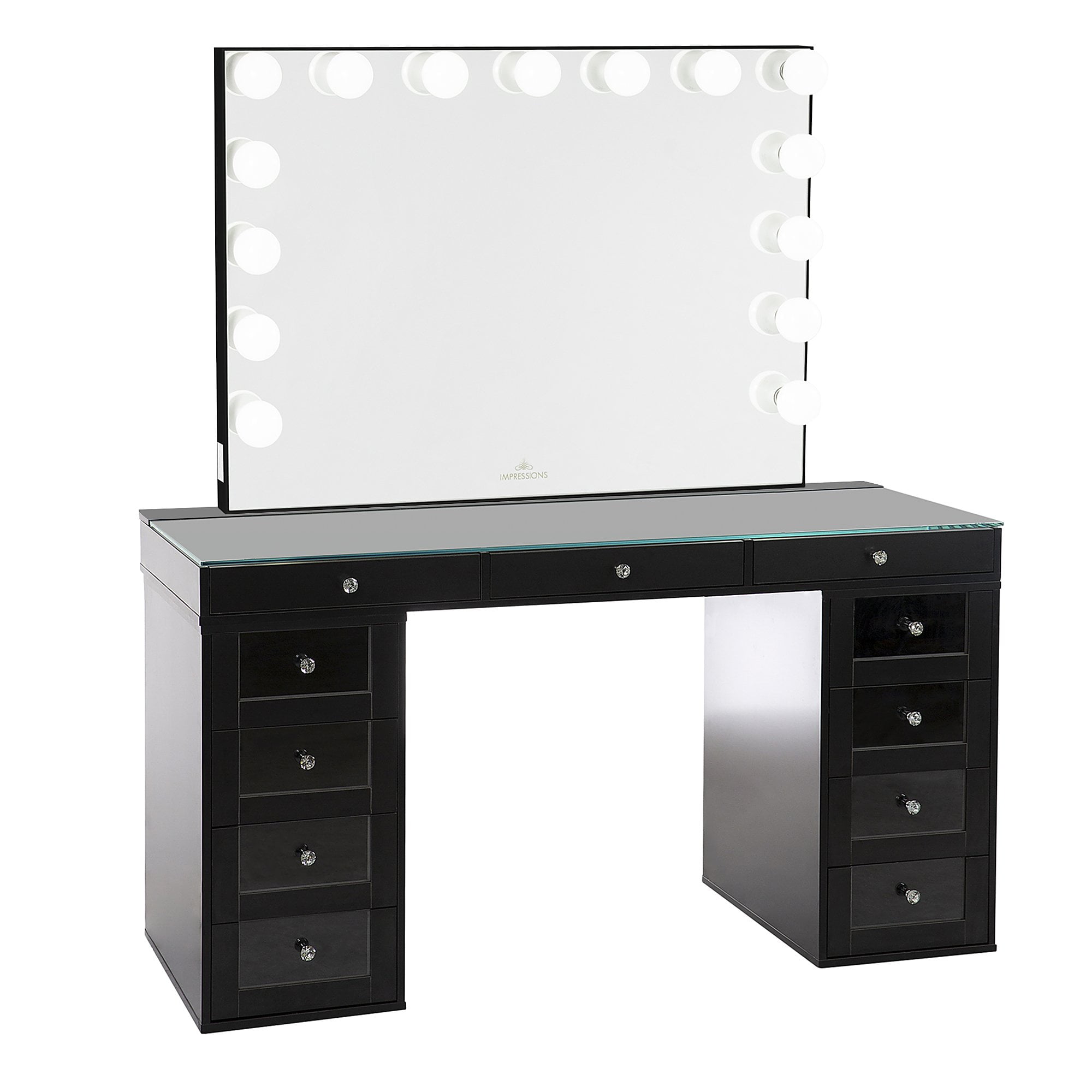 Impressions Vanity SlayStation® Pro 2.0 Tabletop + Vanity Mirror + 4 Drawer Units Bundle