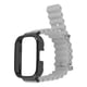 thumbnail image 5 of Correa de reloj de repuesto 2 en 1 para Redmi Watch 3 Pulsera de reloj inteligente ajustable de silicona con estuche protector gris, 5 of 10
