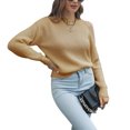 thumbnail image 2 of Suéter De Jarra De Punto, Una Capa Larga De Tops De Punto De Punto Para Mujeres Para El Cargo Para El Club, 2 of 7