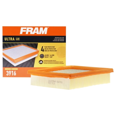 FRAM Ultra Air XGA3916, Premium Engine Air Filter, for Buick, Chevrolet, Pontiac, Oldsmobile Fits select: 1992-2005 CHEVROLET CAVALIER, 1995-2005 PONTIAC SUNFIRE