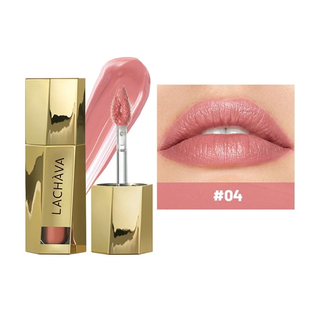 onlyliua para Interior/Exterior Brillo Labial Humectante Mate, Brillo Labial Nude Voluminizador, Suave, 3 Ml