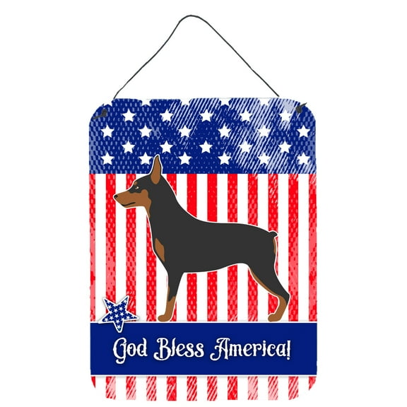 Carolines Treasures BB8404DS1216 Miniature Pinscher American Wall or Door Hanging Prints 12x16 multicolor