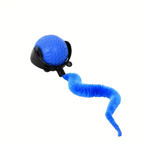 2025 New Speedy Tail 2.0 Cat Toy, Interactive Cat Toy for Indoor Cats, Automatic Moving Cat Toy Ball, USB Rechargeable Smart Cat Toys Ball, Two Speed Adjustment, with Replacement Tail