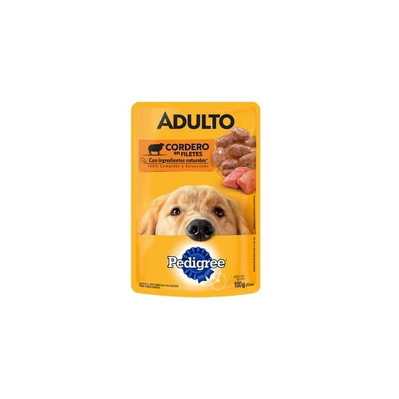Paquete de 12 sobres Pedigree Adulto cordero en filetes