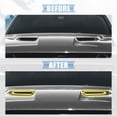 thumbnail image 3 of Pair ABS Front Engine Hood Air Conditioner Air Outlet Cover Trim Yellow for Dodge Challenger 2015-2020, 3 of 7