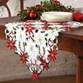 thumbnail image 1 of Camino de Mesa Navideño JAMW Bordado Rojo 15 x 70 Pulgadas para Decoraciones Navideñas, 1 of 5