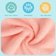 thumbnail image 2 of Toallitas para bebés HOMEXCEL de microfibra con forro polar coral, paquete de 50, 2 of 7